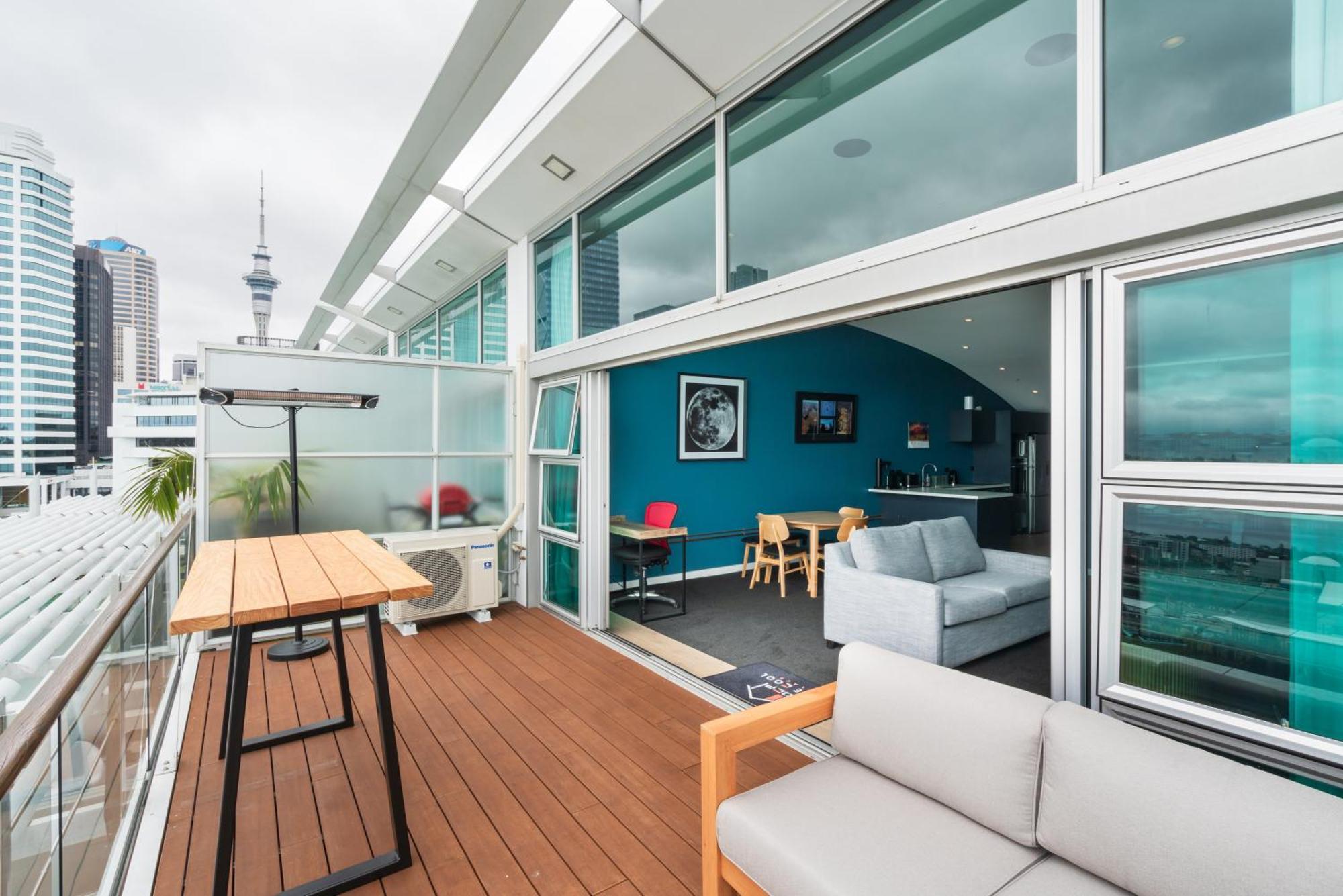 Penthouse Apartment With Stunning Harbour Views Auckland Exterior foto